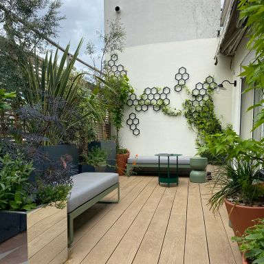 toit terrasse balcon bois paysager